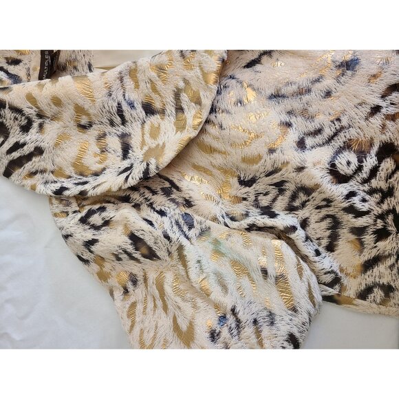 Multiples Long Sleeves Women Coat Jacket Size 0X Animal Print A181 - Picture 10 of 13